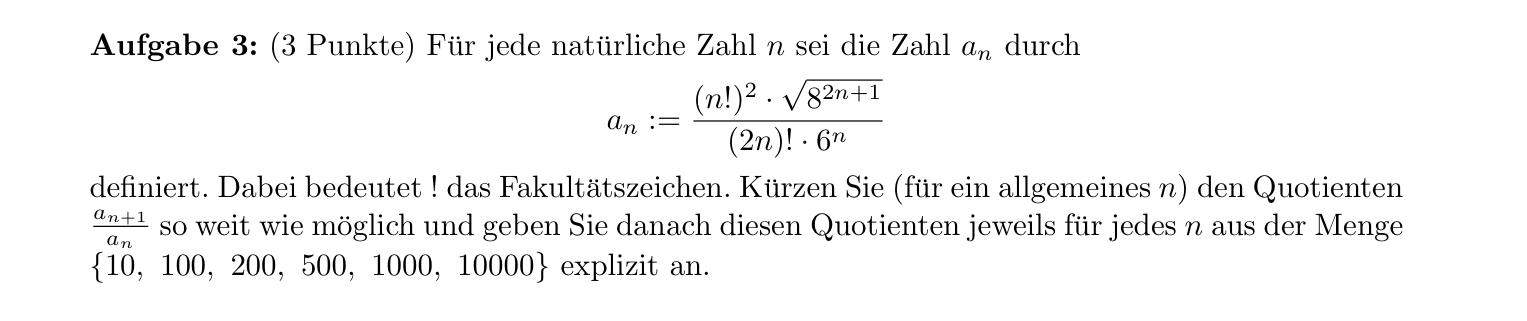 Fakultäten? Mathematik, Fakultät)