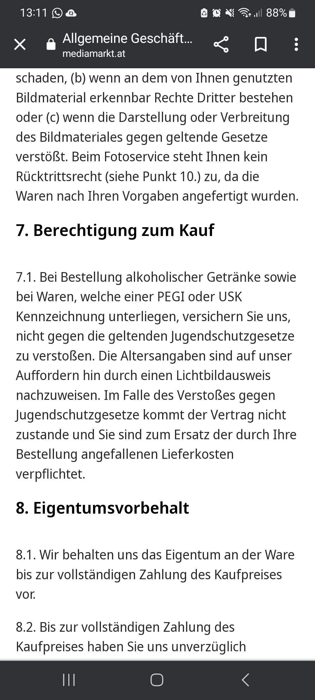 Falsches Alter bei Media Markt online angegeben. Paket wurde nicht ausgehändigt. Was soll man