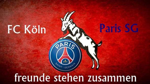 Fanfreundschaft zwischen dem 1.FC Köln und Paris Saint Germain