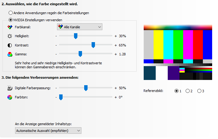 Farbeinstellungen Grafikkarte? (Computer, PC, Technik)
