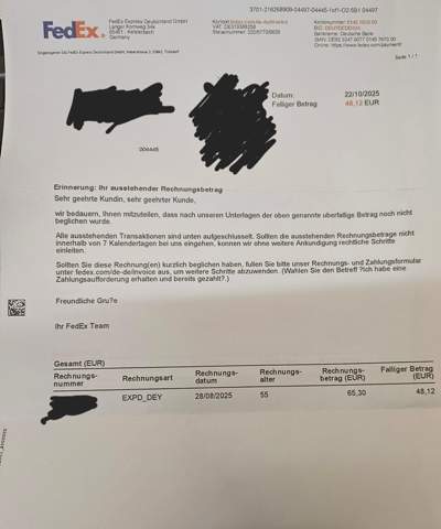 FedEx Zollkosten? Woher kommt das? Wieso muss ich zahlen, wenn da ...