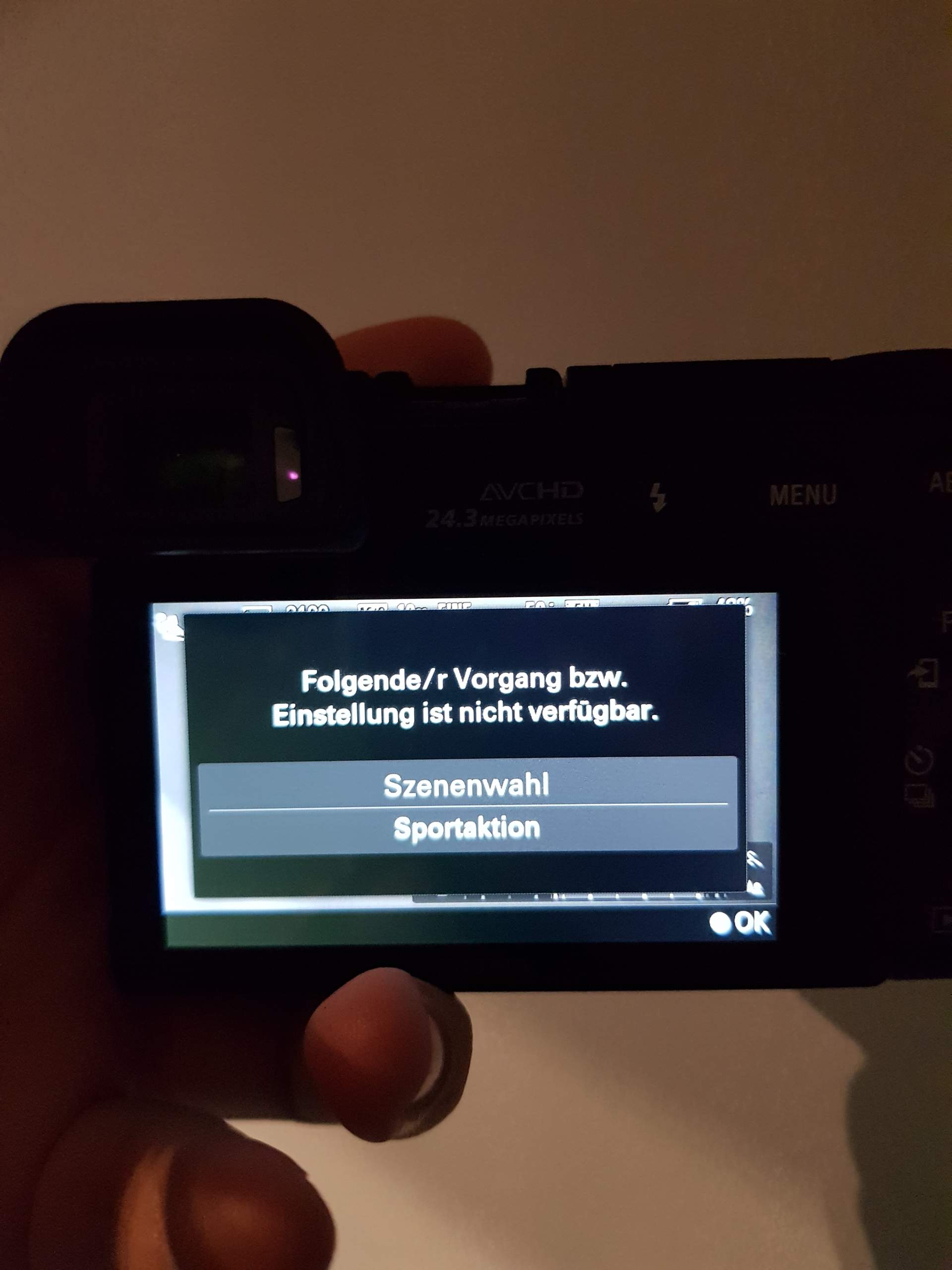 Fehler bei der Sony a6000? (Kamera, Einstellungen, ISO)