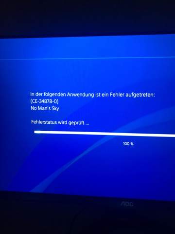 Fehler Code bei ps4 no man’s sky stürzt ab?