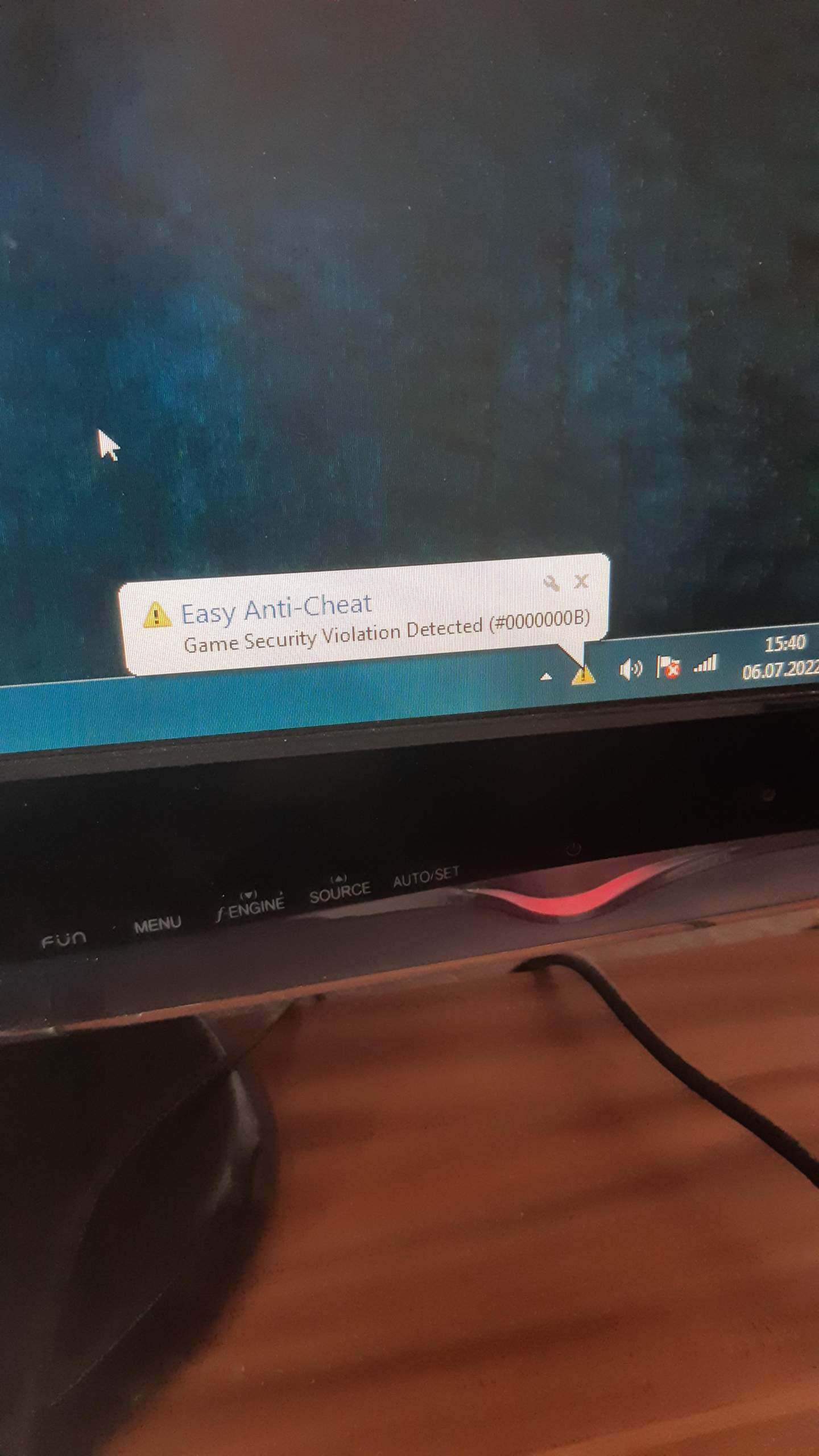 Fehler Easy AntiCheat Game security violation detected (0000000B