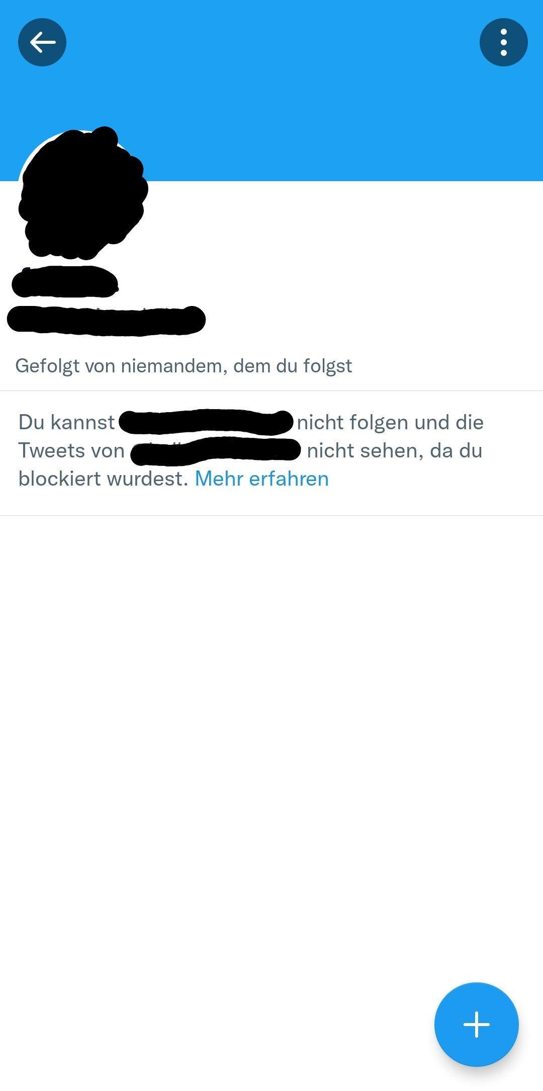 Fehler von Twitter oder hatte er mich blockiert? (Beziehung, X (Twitter), blockieren)