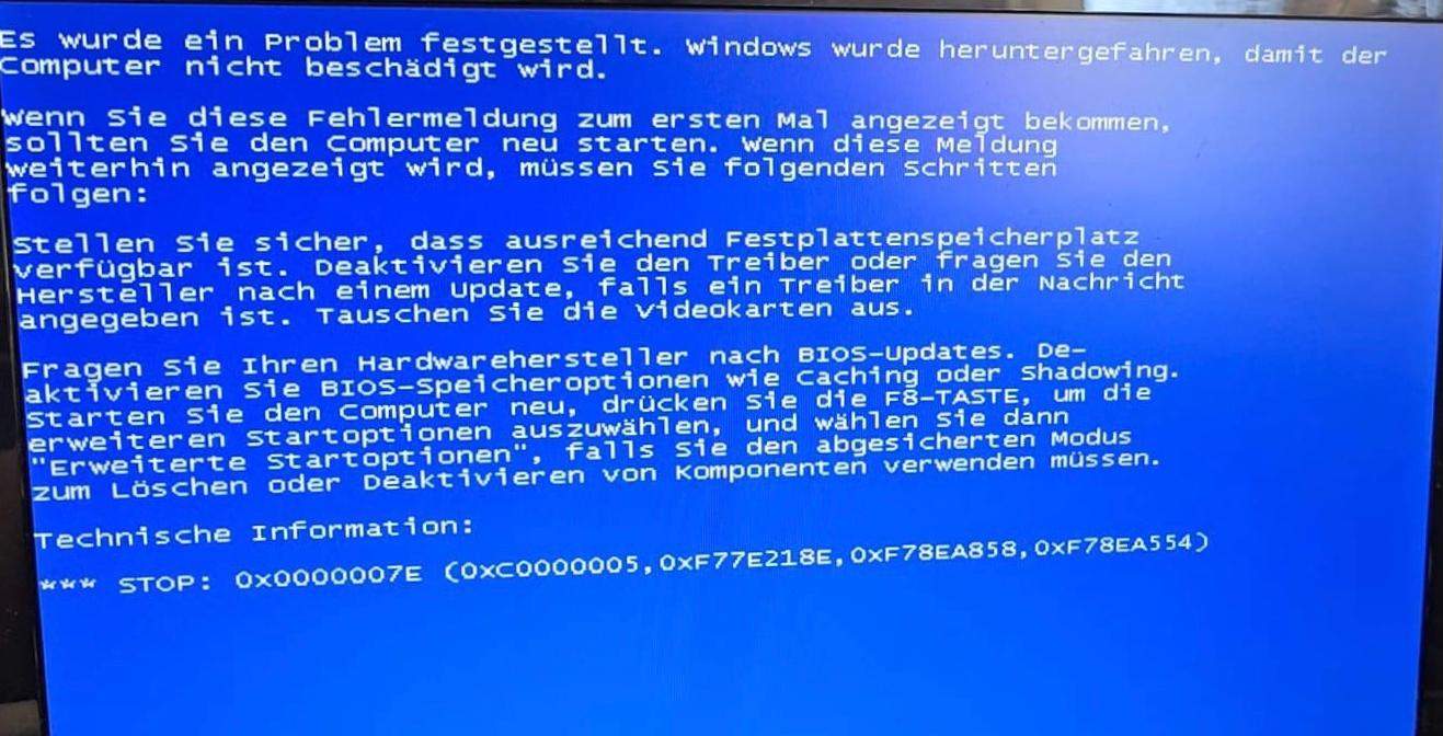 Fehleranzeige beim hochfahren von Windows XP? (PC, Notebook, Laptop)