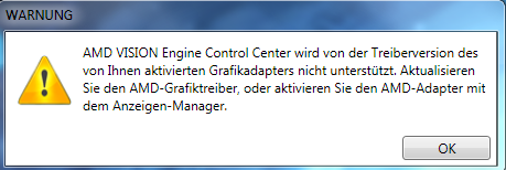 Fehlermeldung Nach Jedem Hochfahren Des Pc S Amd Vision Engine Warnmeldung Nvidia Pc Grafikkarte