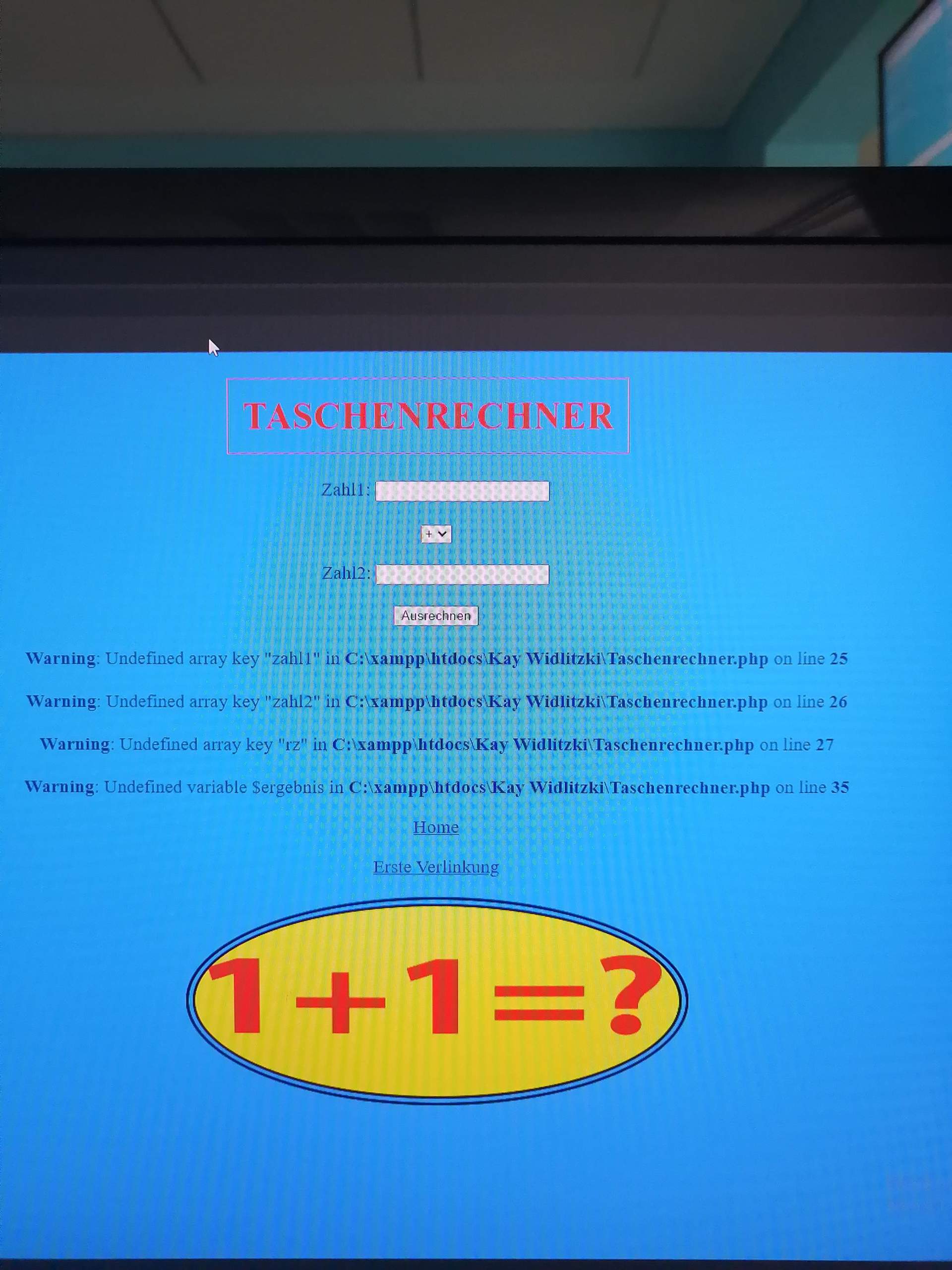 Fehlermeldung Php Taschenrechner Software fehlermeldung-php-taschenrechner-software