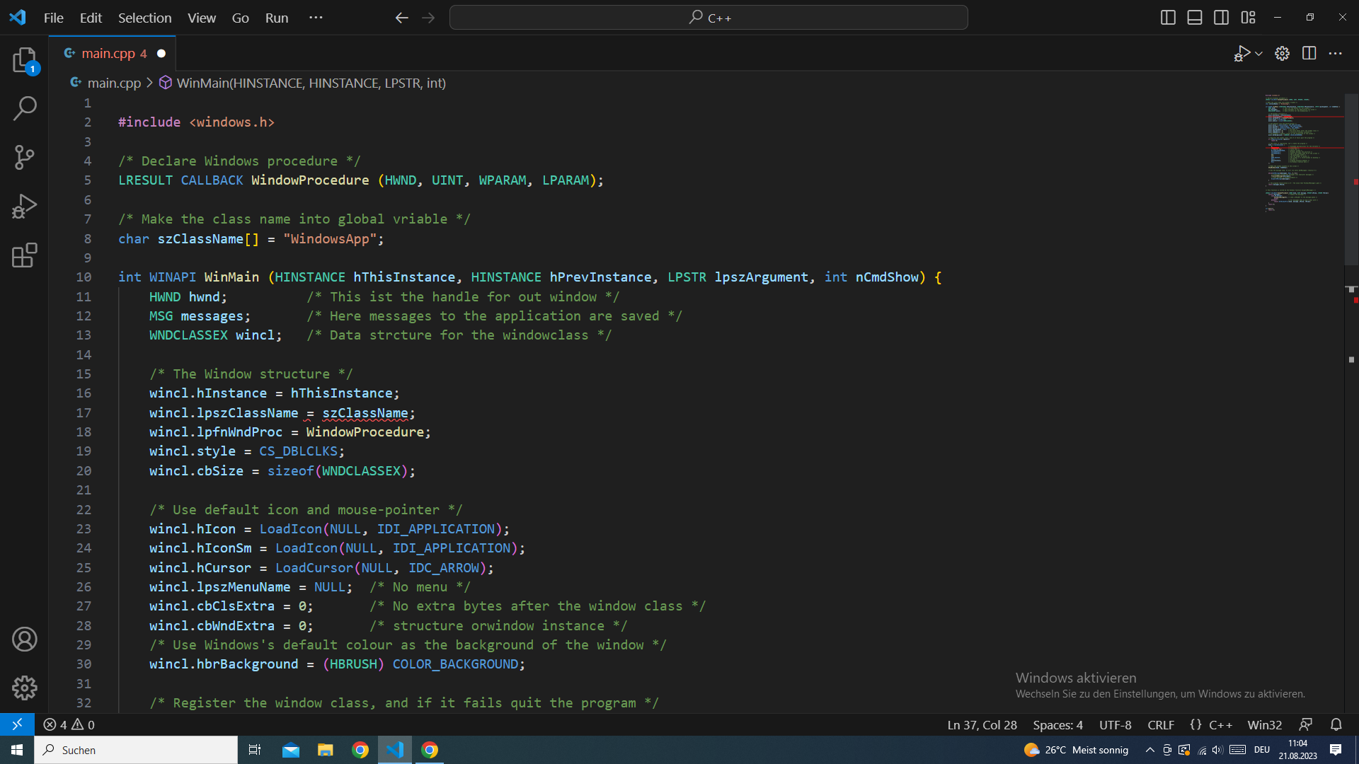Fenster erstellen in C++? (programmieren, Code, Programmiersprache)