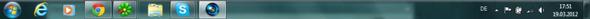 Hier seht ihr meine Win 7 Leiste und im Hintergrund mein Fenster ;_; - (Computer, Windows 7, Taskleiste)