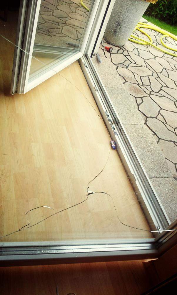 Fenster in Terrassentür gerissen Wie sag ich�s der