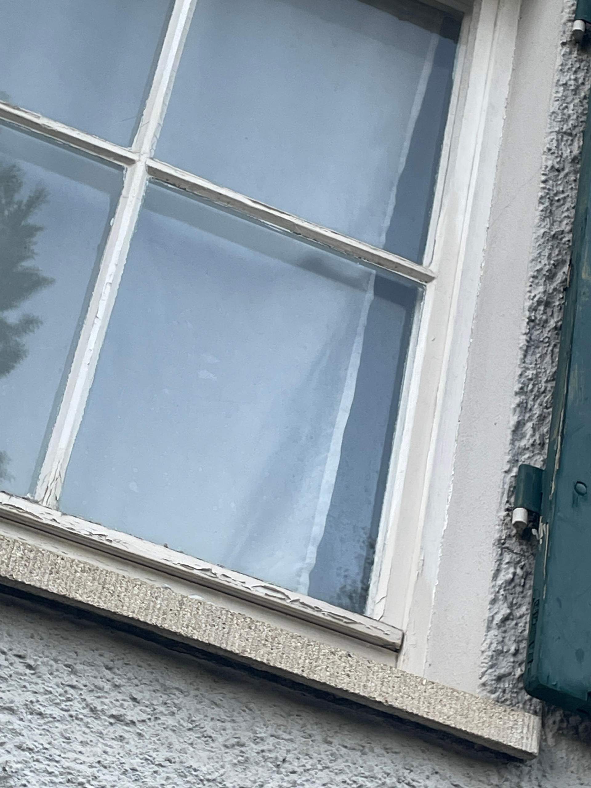 Elegantes Fenster Von Innen Streichen Bild