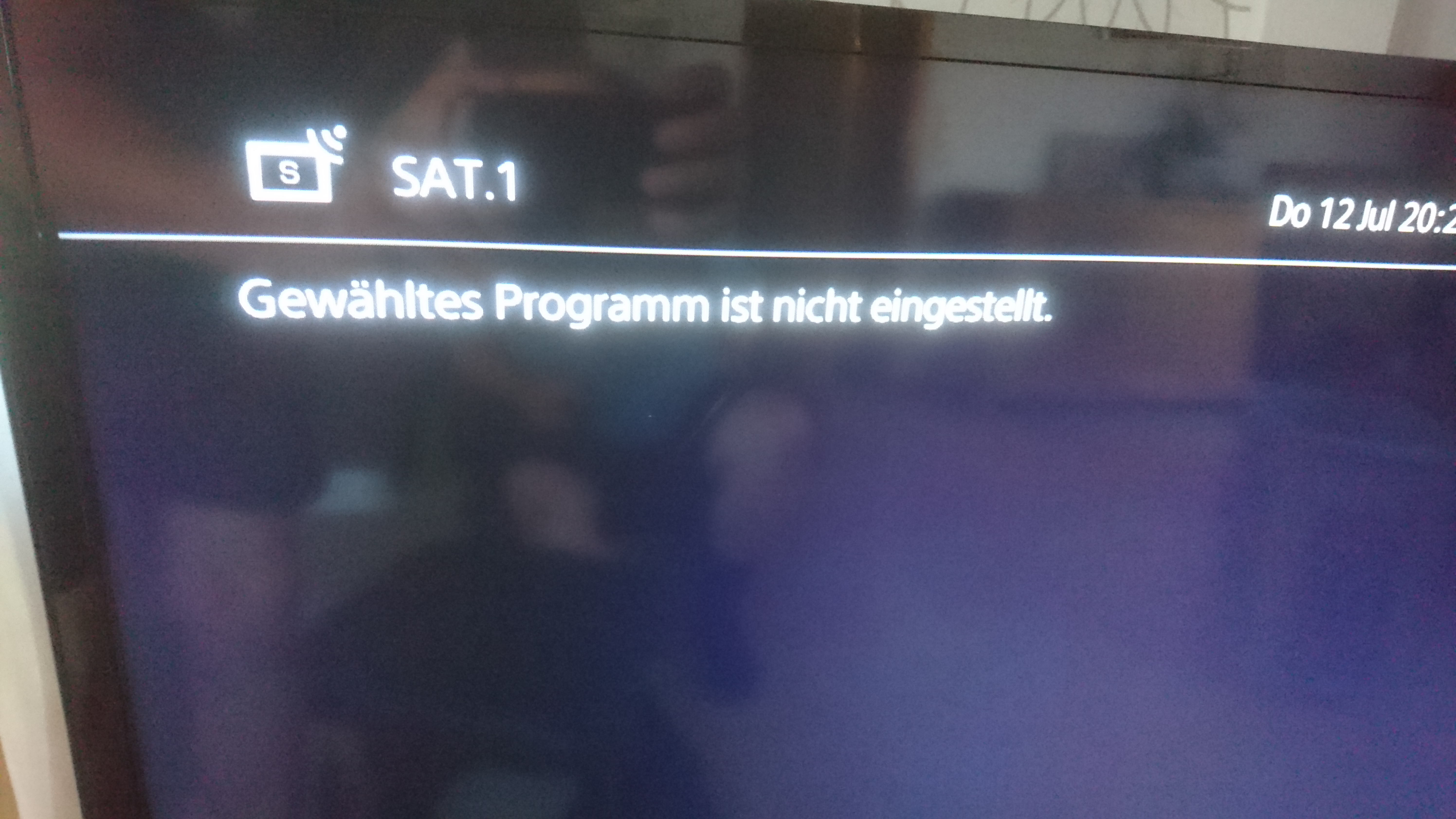 Sony Bravia Gewähltes Programm Ist Nicht Eingestellt
