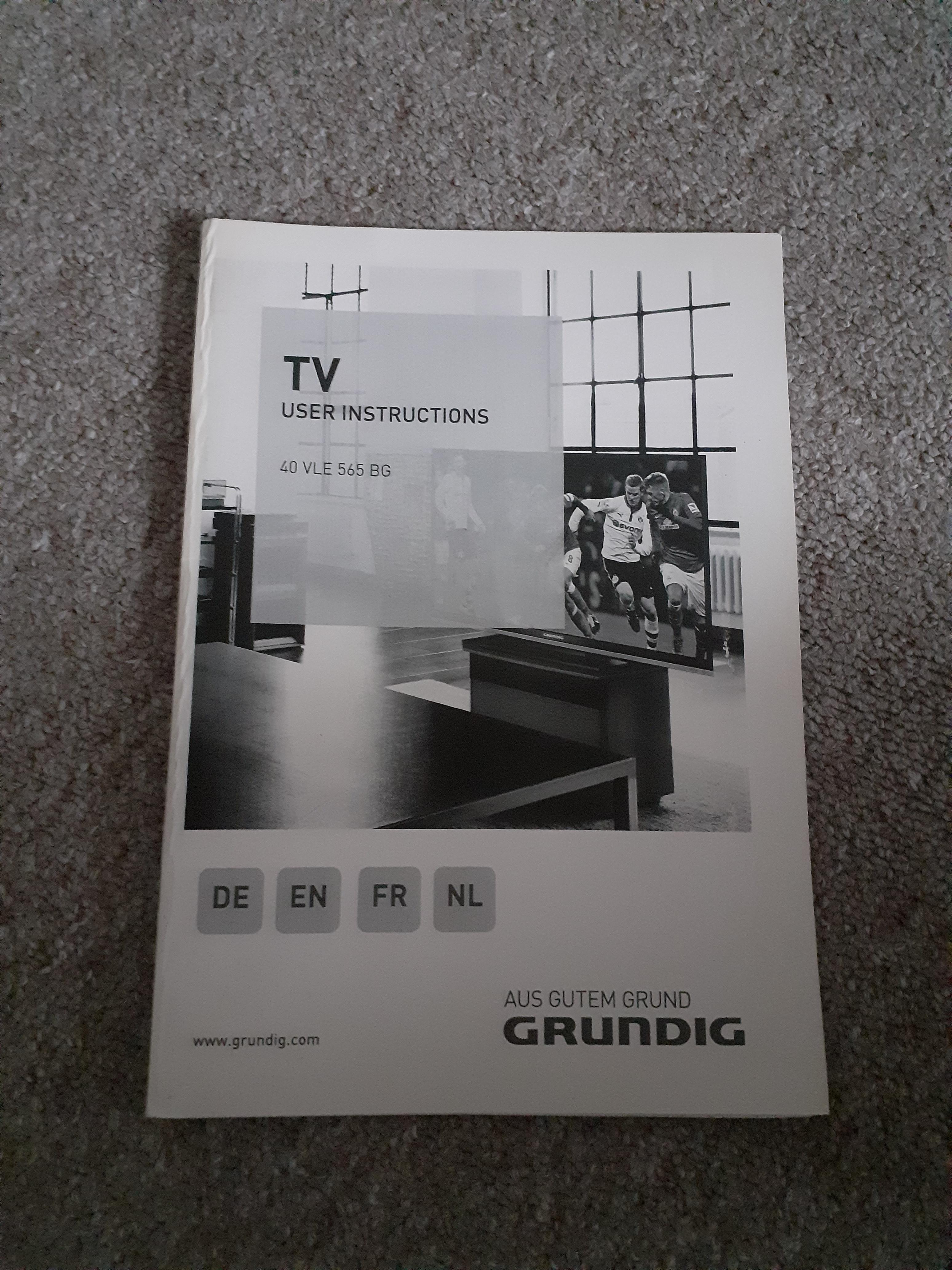Fernseher (Grundig) zeigt kein Bild mehr aber spielt Ton?