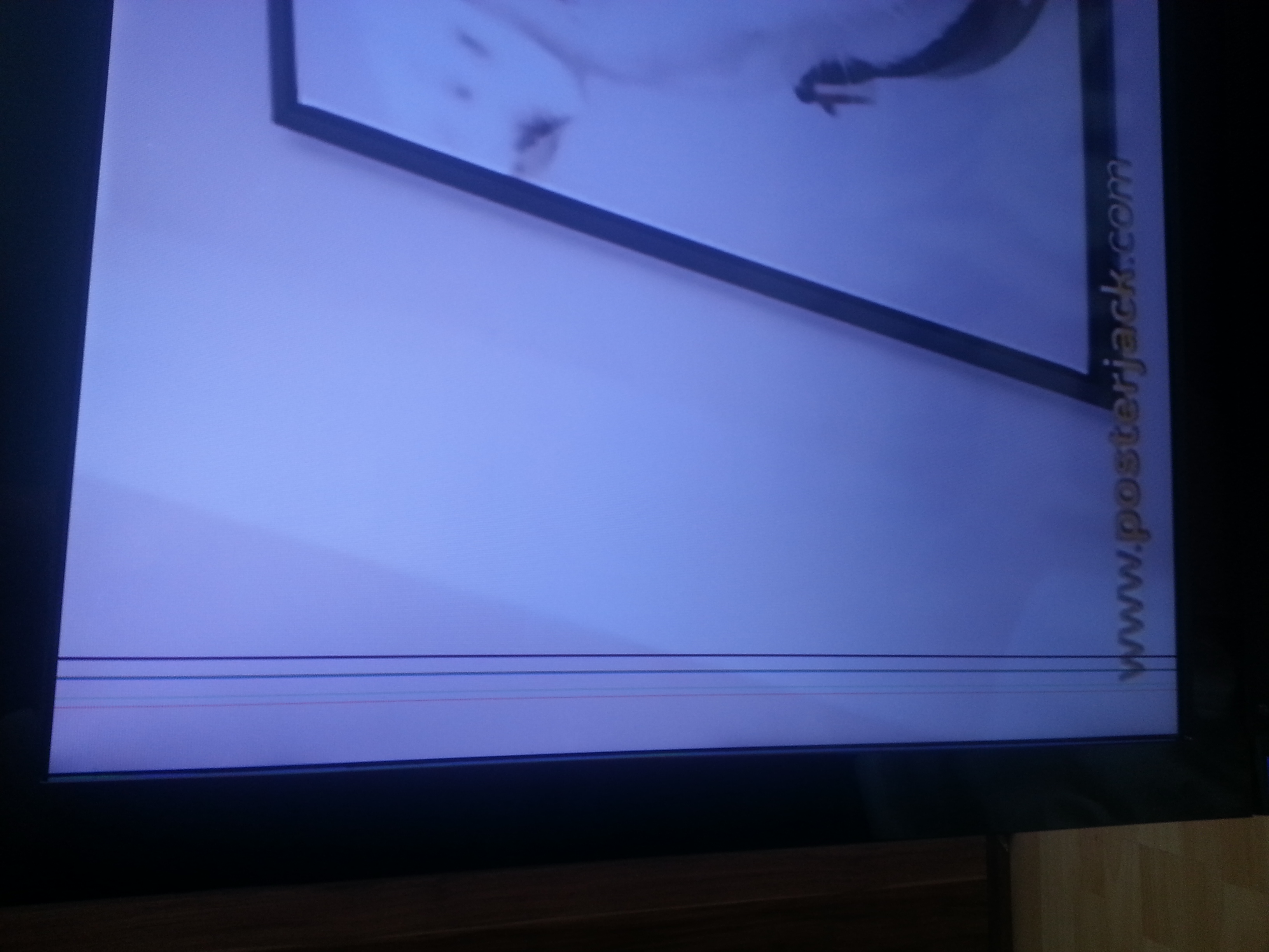 Fernseher Streifen links im Bild