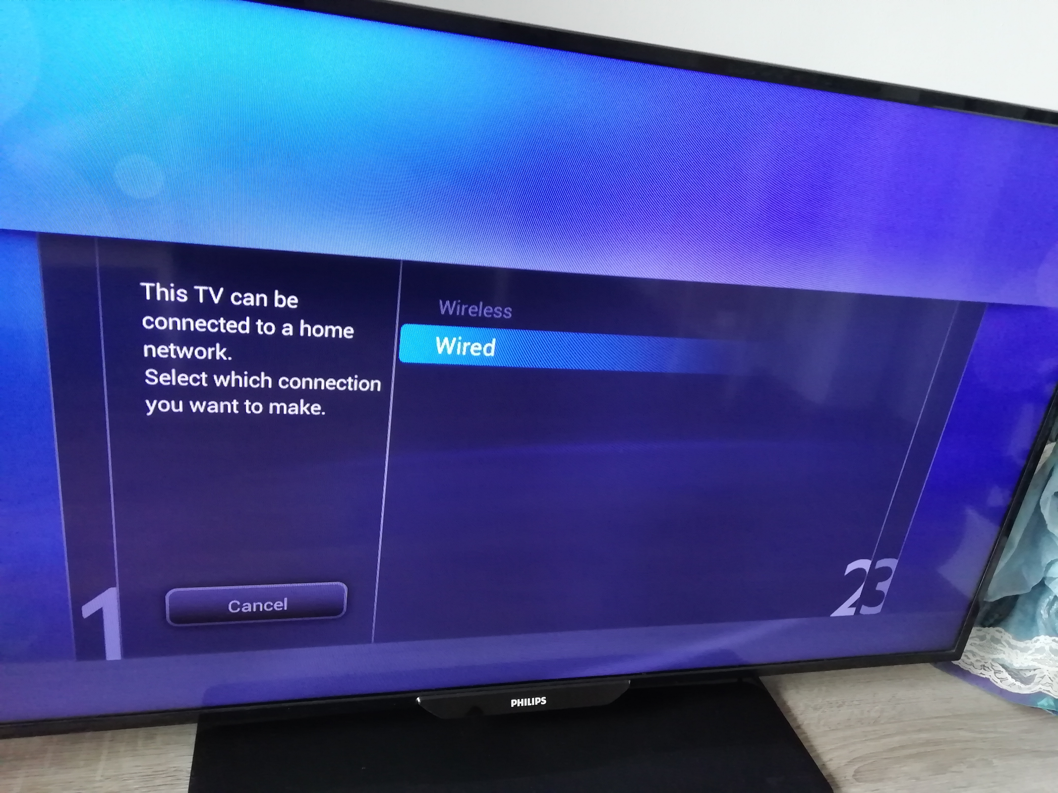 Fernseher verbindet sich nicht mit dem Internet. Kann ...