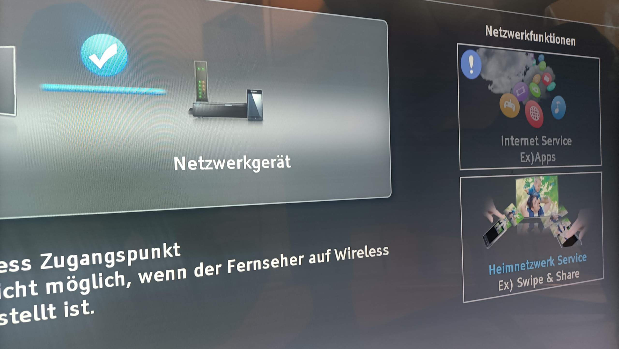 Fernseher verbindet sich nicht mit kann mir jemand die Schritte nennen damit ich wieder