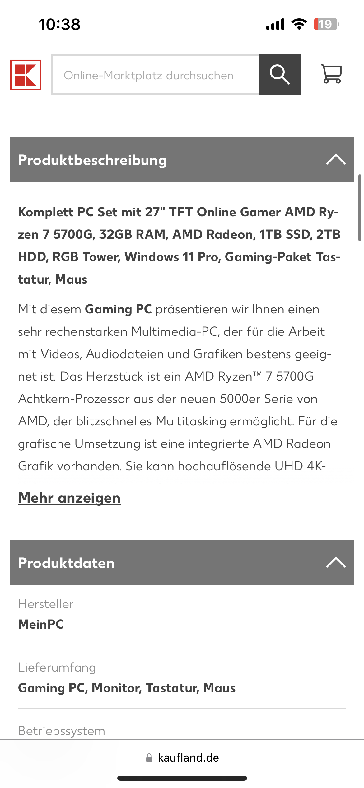 Fertig-Gaming PC?