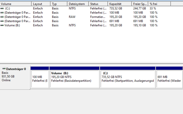 Festplatte Partitionen zusammenfügen? (PC, Windows, SSD)
