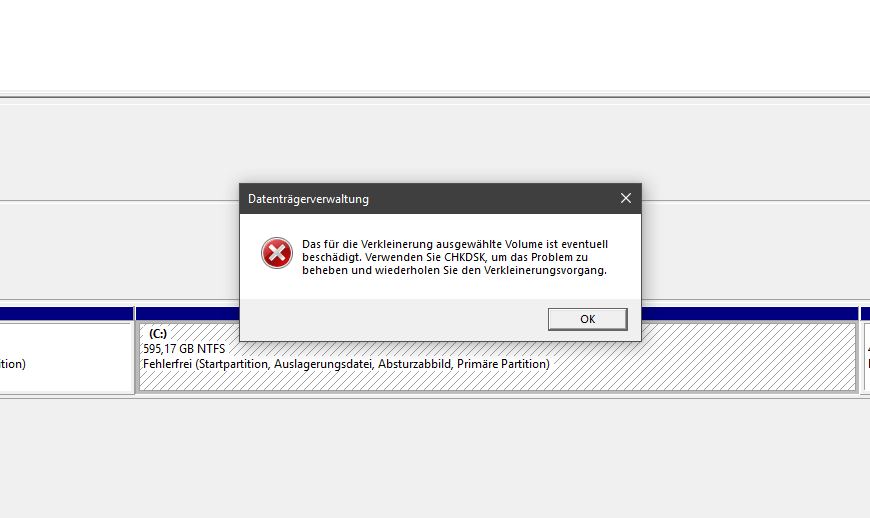 Festplatte verkleinern geht nicht win 10? (Computer, Technik, Technologie)