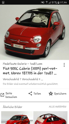 Fiat 500 Cabrio Farbe Auto