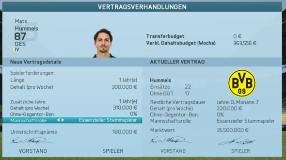Vertagsdetails - (Vertrag, Fifa)
