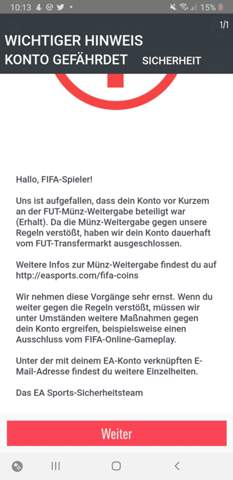 FIFA 20 Bann?