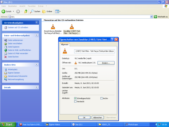 Film auf Dvd+r cd Gebrannt wird aber vom Dvd player nicht erkannt? (DVD