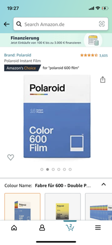 Film für Polaroid Kamera?
