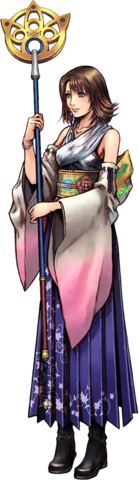 Yuna mit ihrem Stab - (Final Fantasy X, Yuna Cospaly)