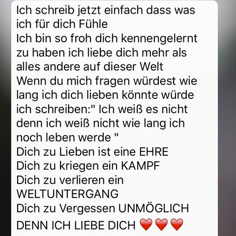 Whatsapp ihn liebeserklärung für Liebestexte: 147+