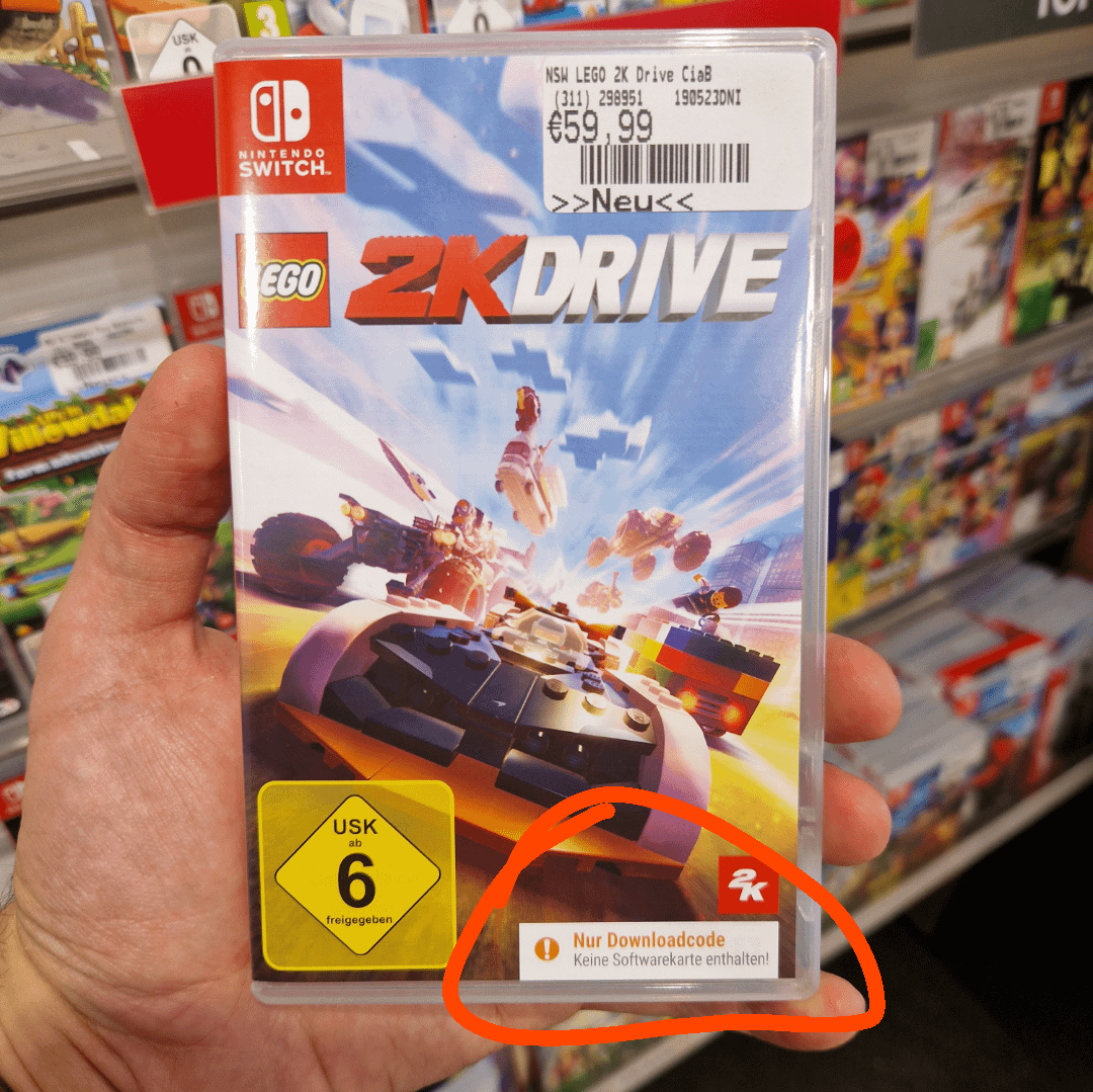 Findest du es auch so sinnlos mit den Switch Downloadcodes in Hüllen ...