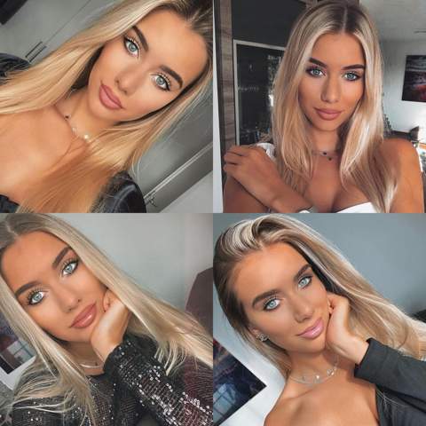 Braune attraktiver haare oder blonde Blond oder