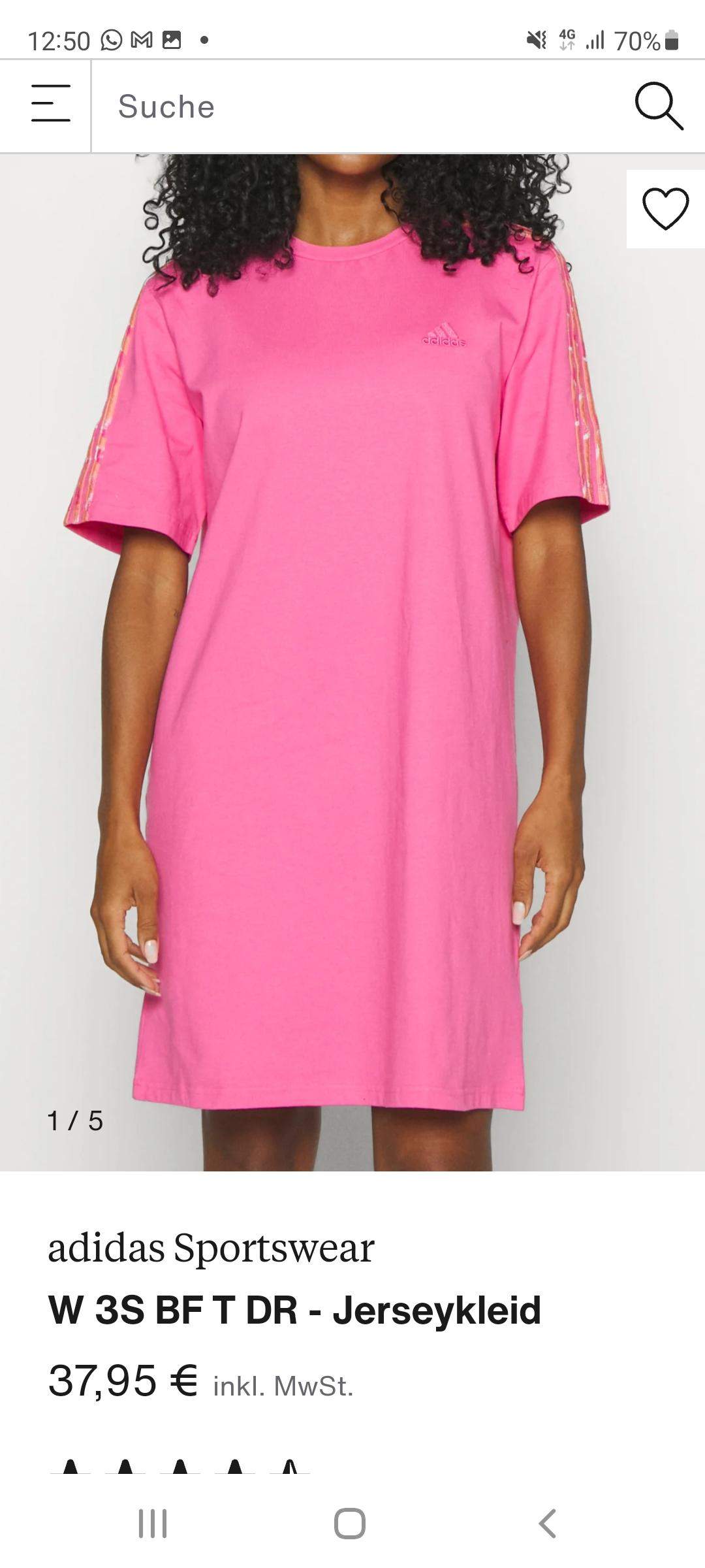 Findet ihr, dass ich dieses pinke Adidas Kleid kaufen sollte? (Kleidung)
