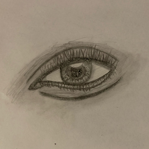 Findet ihr diese Zeichnung realistisch? (Augen, zeichnen, malen)