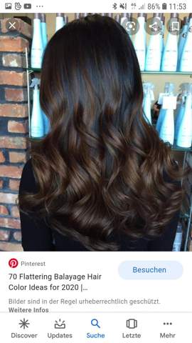 Findet Ihr Eine Graue Oder Eine Braune Balayage Schoner Wenn Man Naturliche Schwarze Haare Hat Also Dunkelbraun Bis Schwarze Haare Haarfarbe