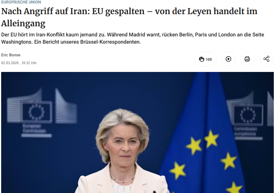 Findet ihr es gut, dass sie im Alleingang handelt? (Europäische Union ...