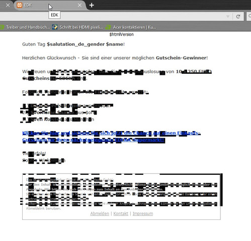 Beispiel Schrift Verpixelt - (Mozilla Firefox, verpixelt)