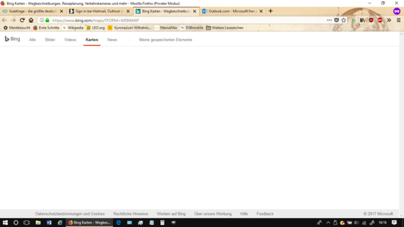 Screenshot von einer nicht richt richtig angezeigten Seite in Firefox - (Computer, Internet, Mozilla Firefox)