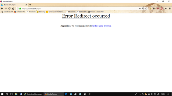 Screenshot von einer nicht richt richtig angezeigten Seite in Firefox - (Computer, Internet, Mozilla Firefox)
