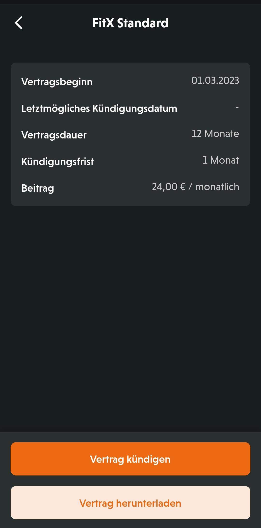 Fitx Vertrag kündigen? (Fitness)