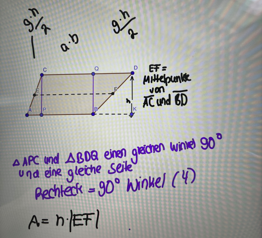 Flächeninhalt eines Trapezes? (Mathematik, Trapez, Ergänzung)