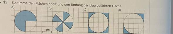 Flächeninhalt und Umfang einer gefärbten Fläche bestimmen? (Kreis)