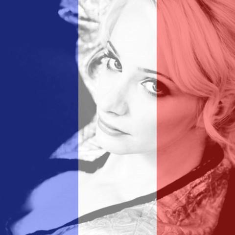 Bild mit Hintergrund Flagge Frankreich - (Computer, Hintergrund, Bildbearbeitungsprogramm)