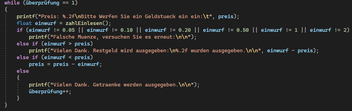 float mit double und int vergleichen c? (Informatik, IT, Entwicklung)