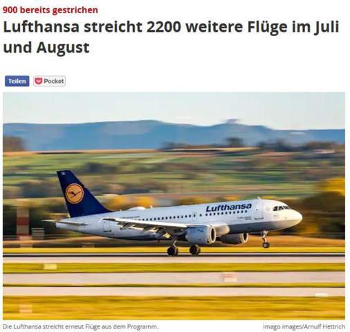 Flüge werden massiv gestrichen, Deutsche kommen nicht in den Urlaub, findet ihr das auch gut?