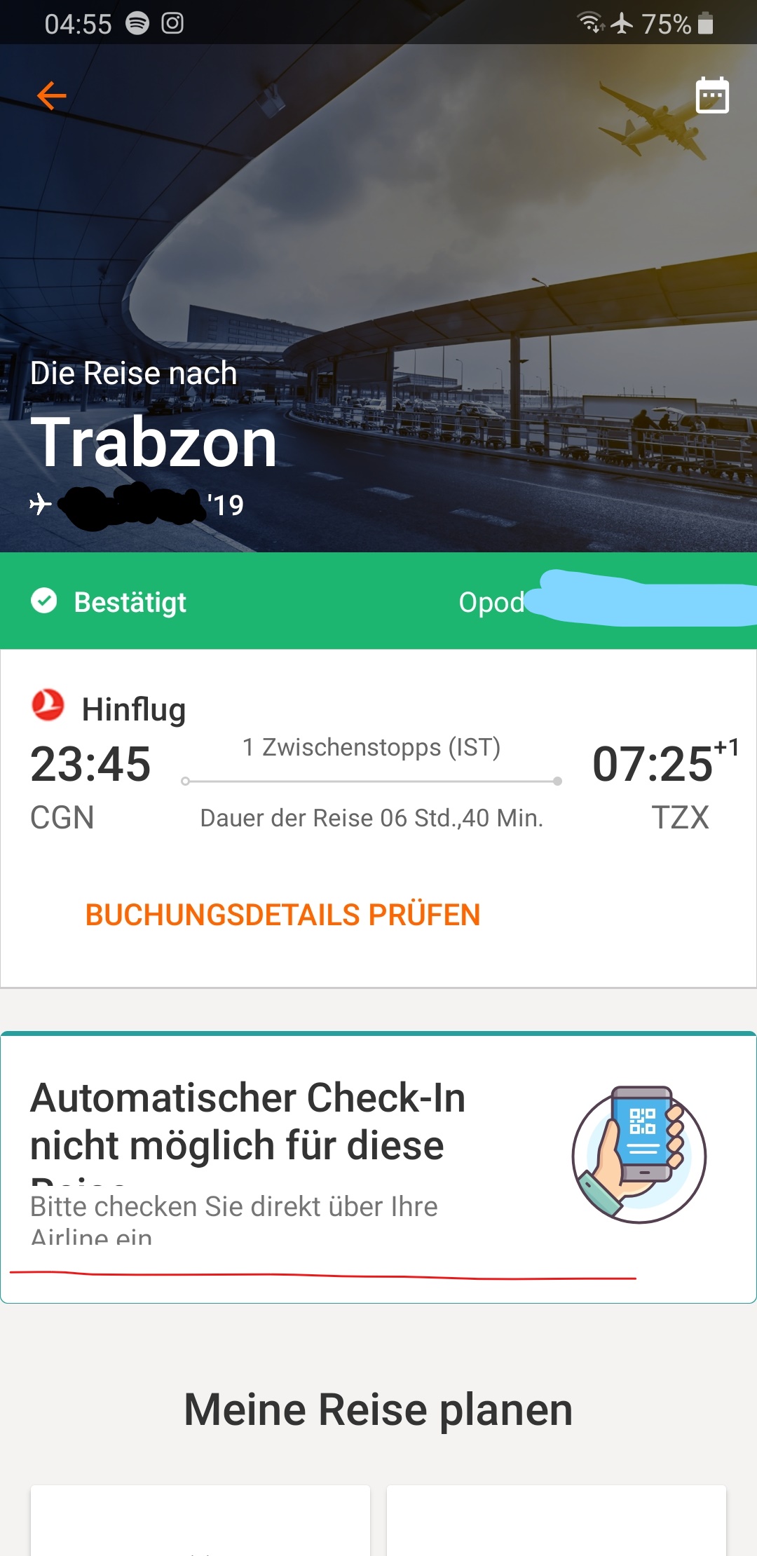 Flug Check In Uber Opodo Wie Reise Reisen Und Urlaub Flugzeug