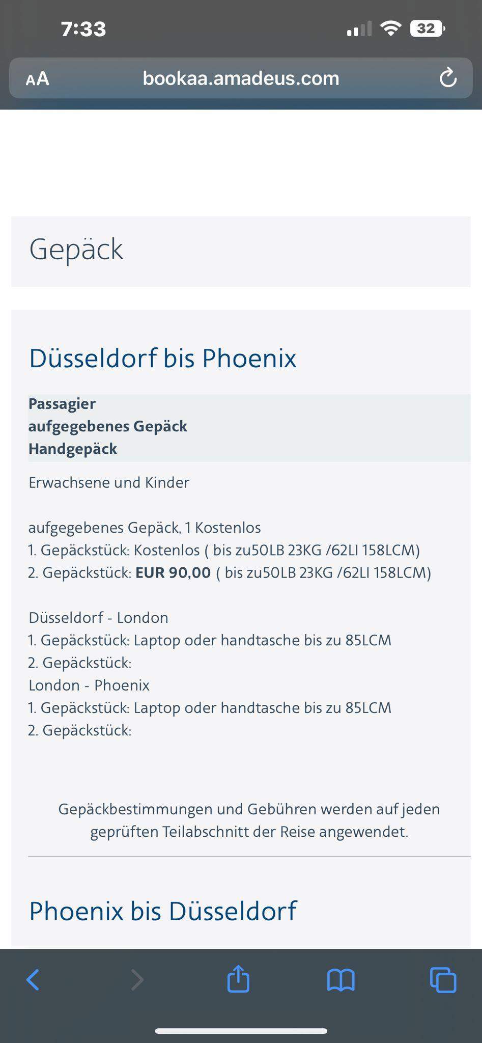 Flug ist ein großer Koffer mit drin oder muss ich ihn extra dazu buchen? (Urlaub, Gepäck)