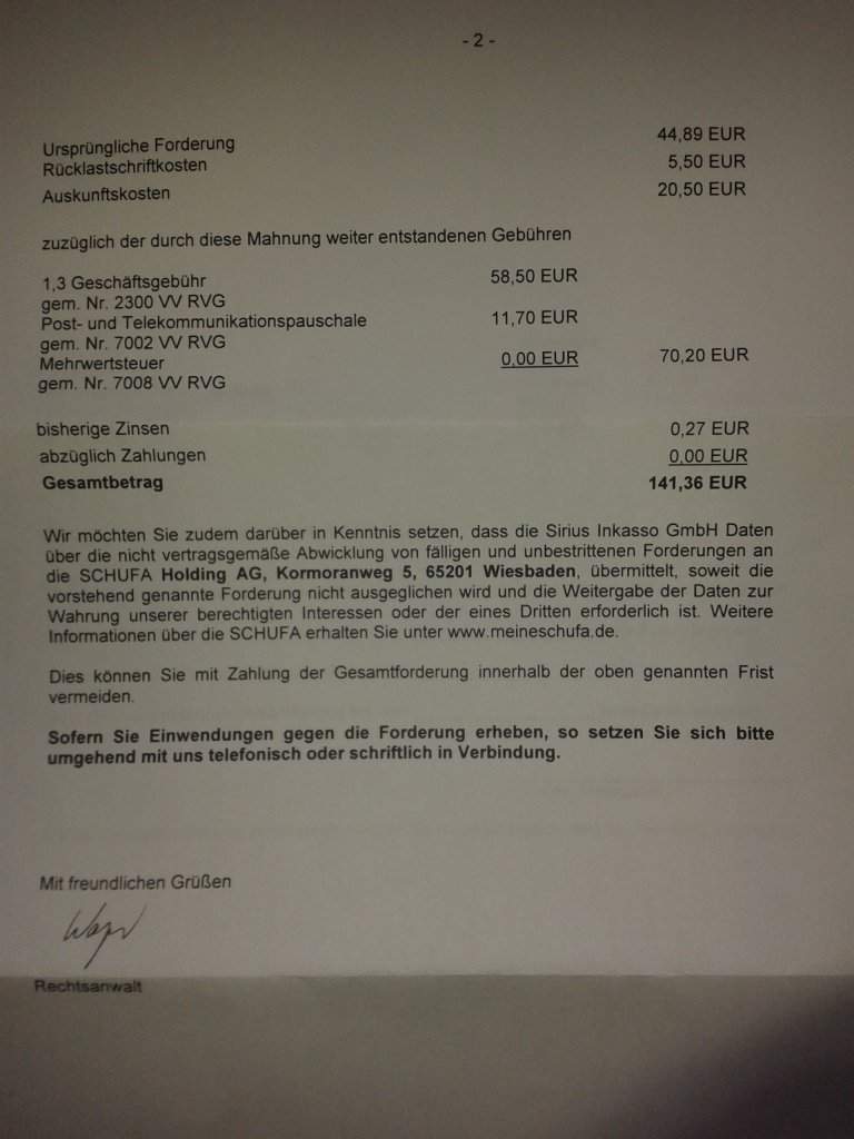 Forderung Inkasso nach Lastschriftrückzug! Hilfe! (Anwalt, Mahnung, Lastschrift)