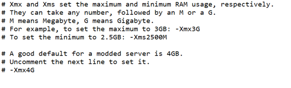 Forge Server mehr RAM zuweiweisen?
